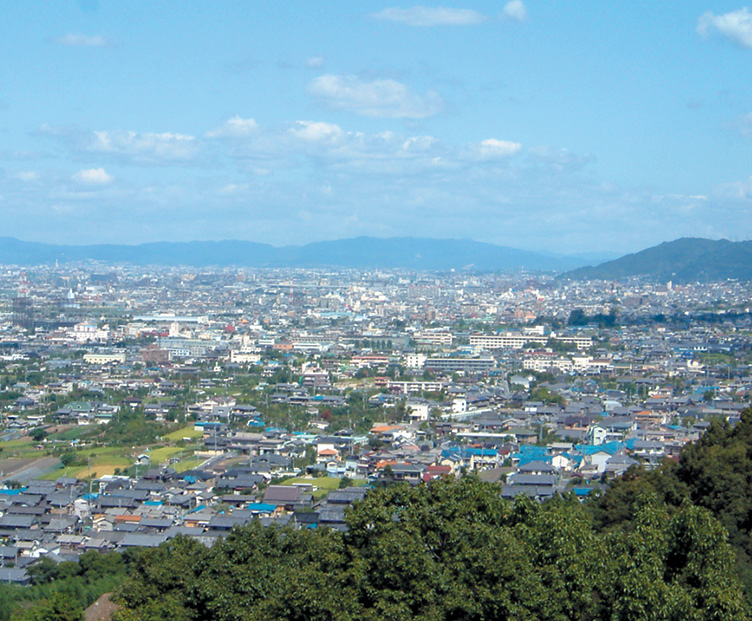 出城からの眺め